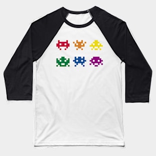 8 BIT PIXEL ART LGBT GAY Baseball T-Shirt